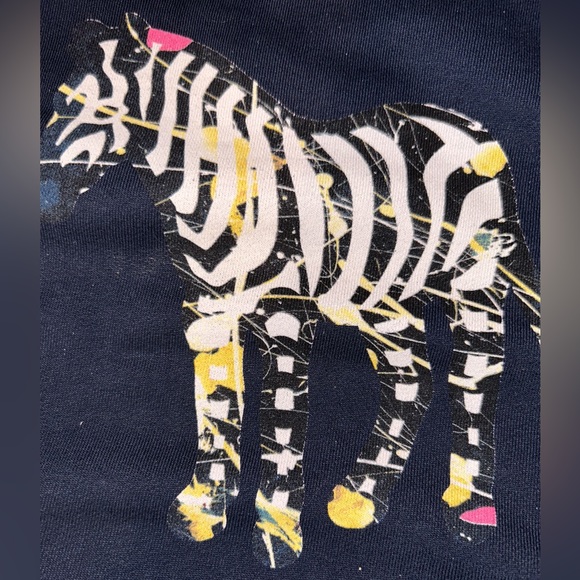 PS Paul Smith Organic Cotton Zebra Print Crewneck Sweatshirt NWT - Picture 3 of 6